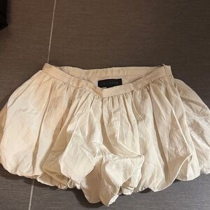 Zara ZW Collection Cream Women's Balloon Shorts